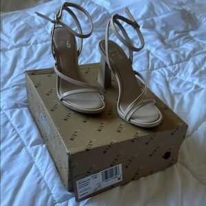 Mix NO. 6 Fall Nude Strappy Heels